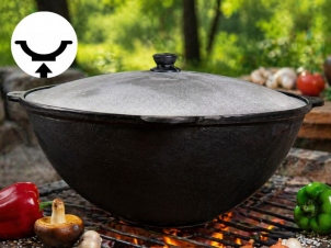 4.5 l čuguna kazans Uzbek _