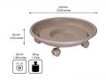 Statīvs puķu podam PLASTIC TAUPE XL