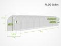 Film Greenhouse ALBO 3x8 m