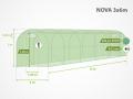 Plēves siltumnīca NOVA 3x6 m
