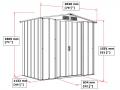 Metallist aiakuur 2,0x1,2 m