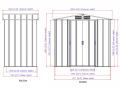 Metallist aiakuur 2,0x1,2 m