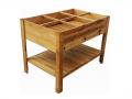 Raised bed with 6 sections