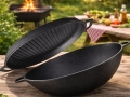 Čuguna panna Ø 36 cm  WOK Lid-Pan