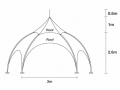 ARCO üritustelk 3x3 m