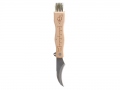 Mushroom knife with brush
