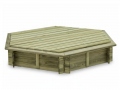 Sandkasten mit Deckel HEX