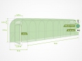 Plēves siltumnīca PORTA 3x8 m