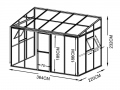 Siltumnīca LeanTo'220x364
