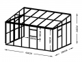 Стеклянная теплица LeanTo'290x434