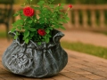 Цветочный горшок BAG Silver