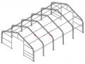 Angārs 9x18x6 m PVC610