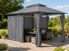 Gazebo ALTANA 3x4 m, grey