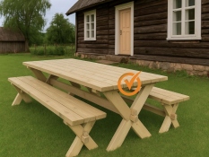 Wooden table RETRO 177x75x70