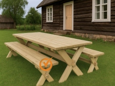 Wooden bench RETRO 177x37x42