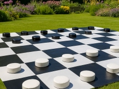 Garden game Checkers 2x2m