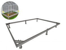 3x4 m Pamatas iš cinkuoto plieno