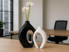 Lillepott Vaas Black&White