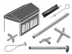 Spare parts for PVC & PE tents