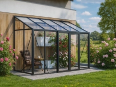 Glasgewächshaus LeanTo'160x235