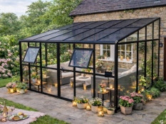Стеклянная теплица LeanTo'220x364