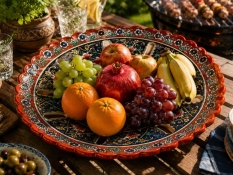Uzbek Fruit Bowl 32 cm