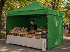 3x3 м с боковинами, зеленая