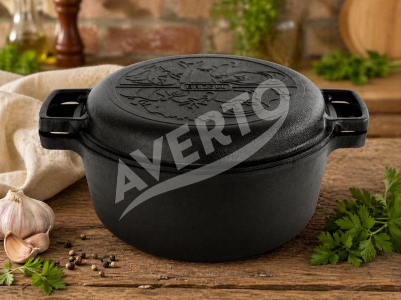 6 l čuguna katls Lid-Pan