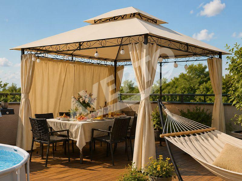 Lapene ALTANA 3x4 m, bēša