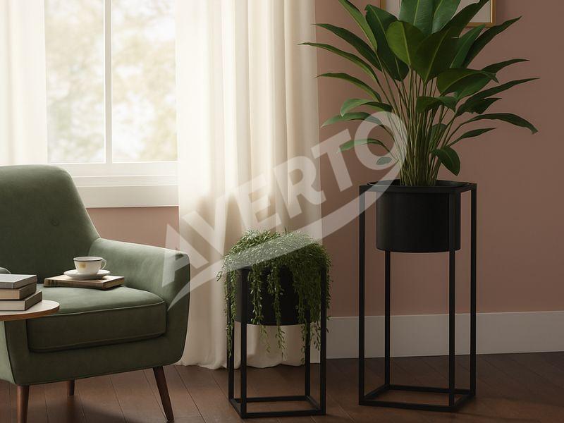 Metallist lillepotid MARLA 2 tk