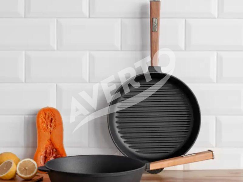 Cast Iron Grill Pan 27.5cm in English Racing Green