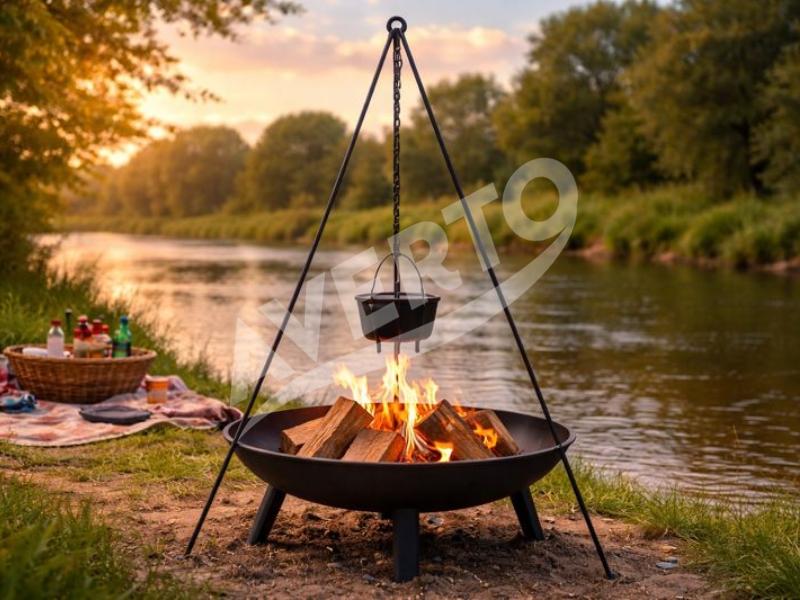 Tripod Grill Hanger with chain 118cm