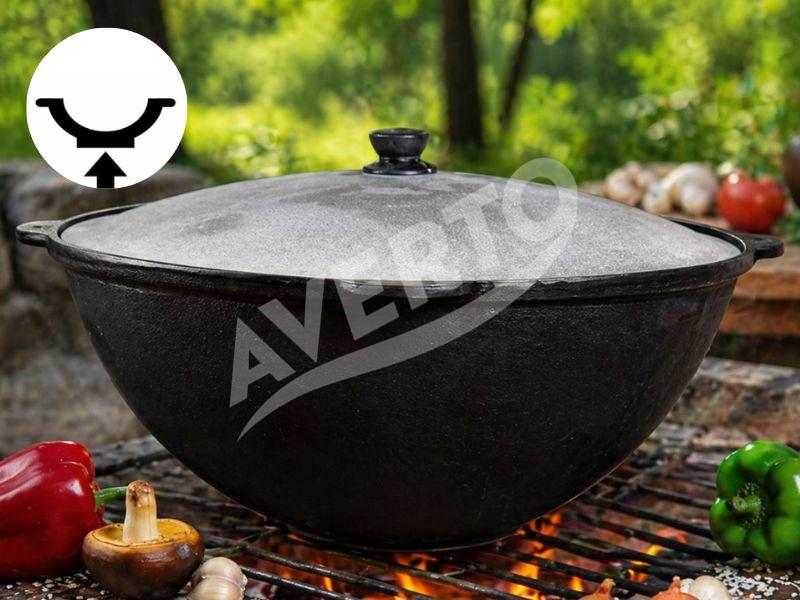 10 л Чугунный казан Узбек _