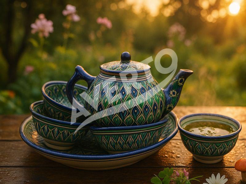 Керамический чайный сервиз