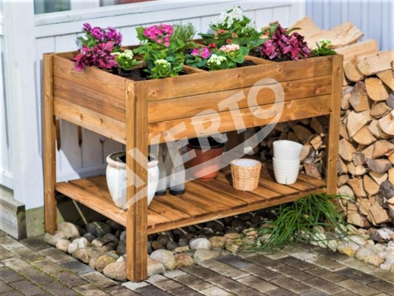 Raised bed with 6 sections